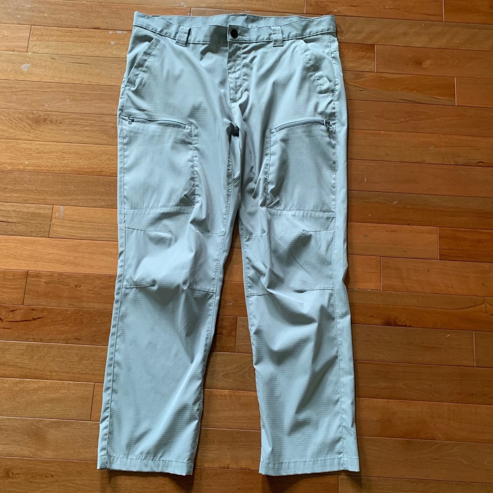 World Wide Sportsman 40x30 Pants Beige Ripstop Cargo Quick Dry Fishing Golf Lite